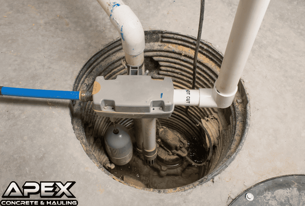 How To Install A Sump Pump Apex, Installing Sump Pump In Basement Floor