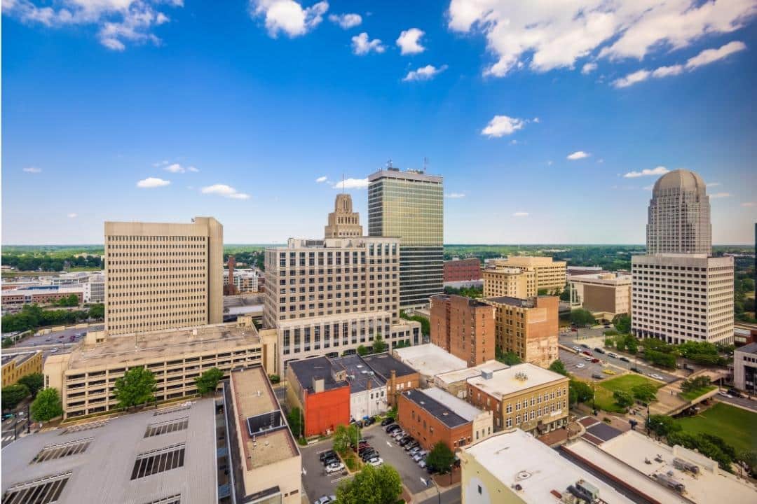 Winston Salem Aerial View