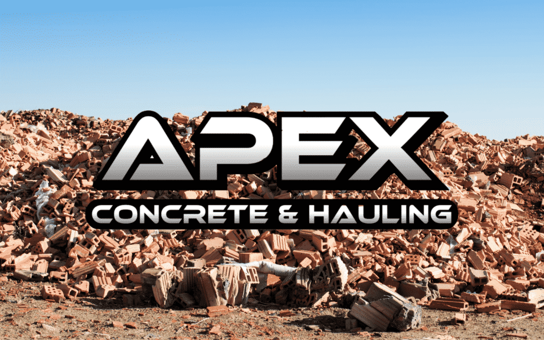 Construction Material Waste and Apex Hauling Logo