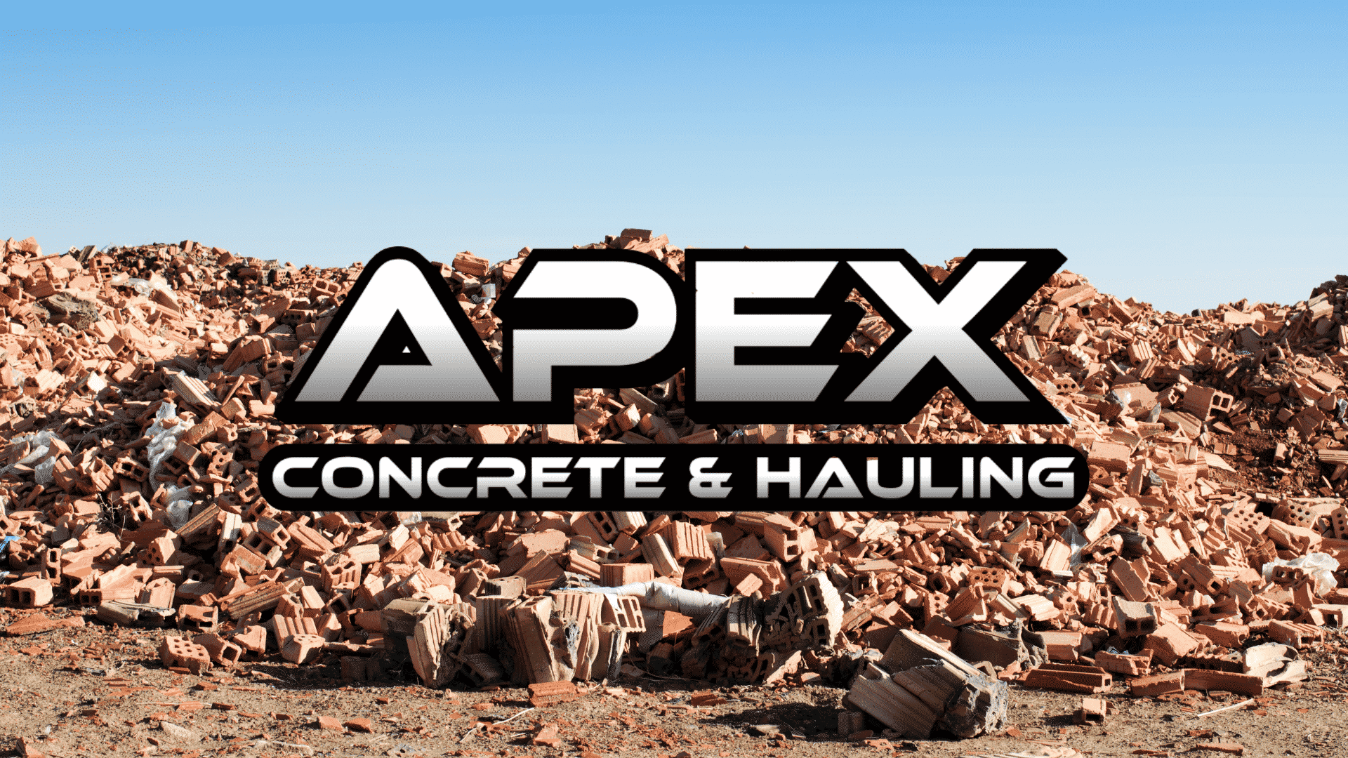 Construction Material Waste and Apex Hauling Logo